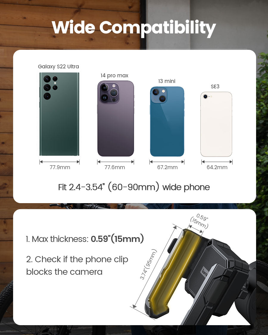 Bike Phone Mount with Camera