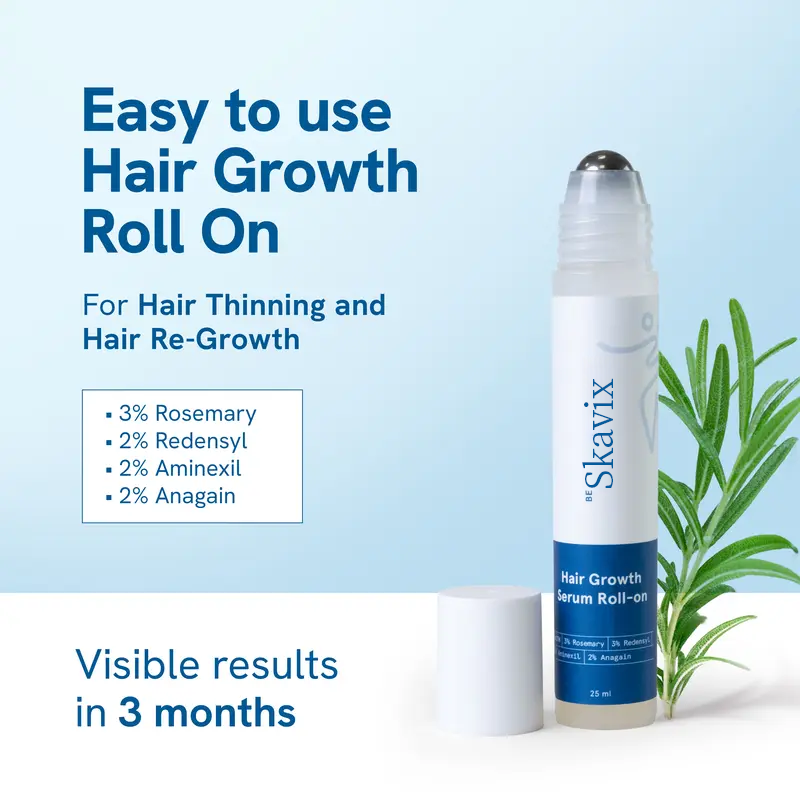 Hair Growth Roll-On Serum – See hair growth in 4 weeks