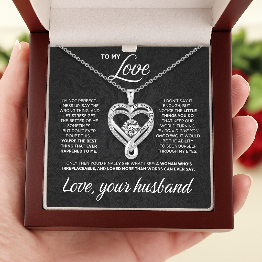 Enchanted Love Infinity Necklace - Illuminate Your Connection