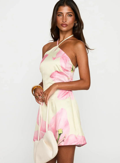 Gardens of Eden Halter Mini Dress