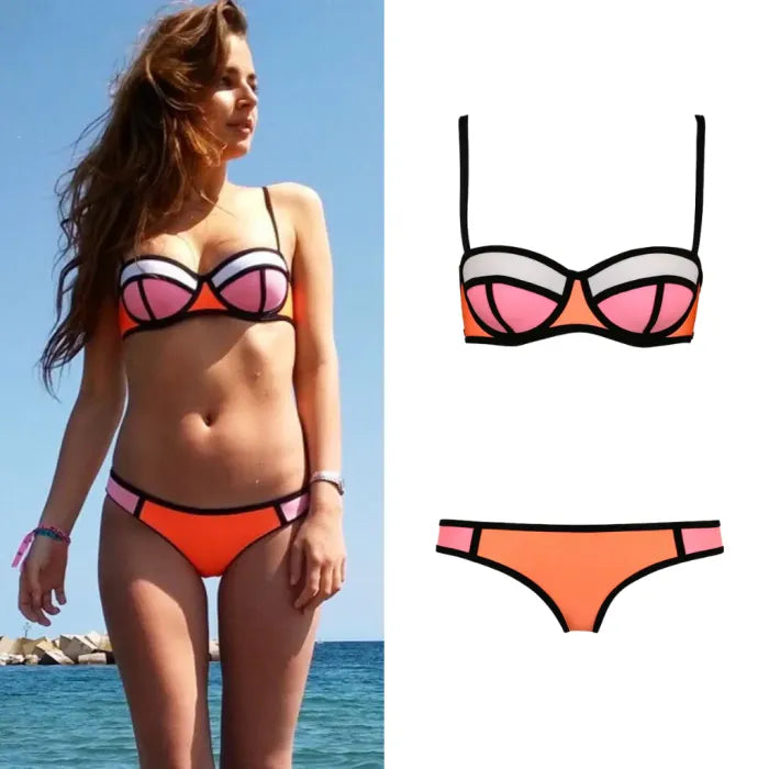 NEON PRINT BIKINI