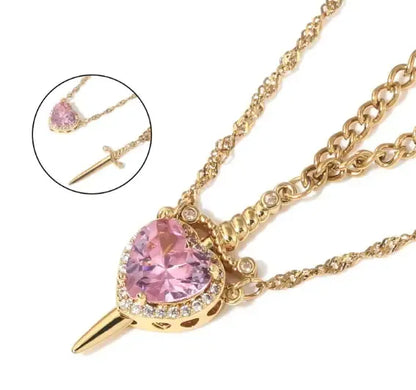 Sword Heart Necklace (93% OFF TODAY ONLY)