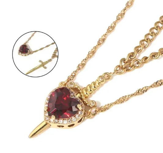 Sword Heart Necklace (93% OFF TODAY ONLY)